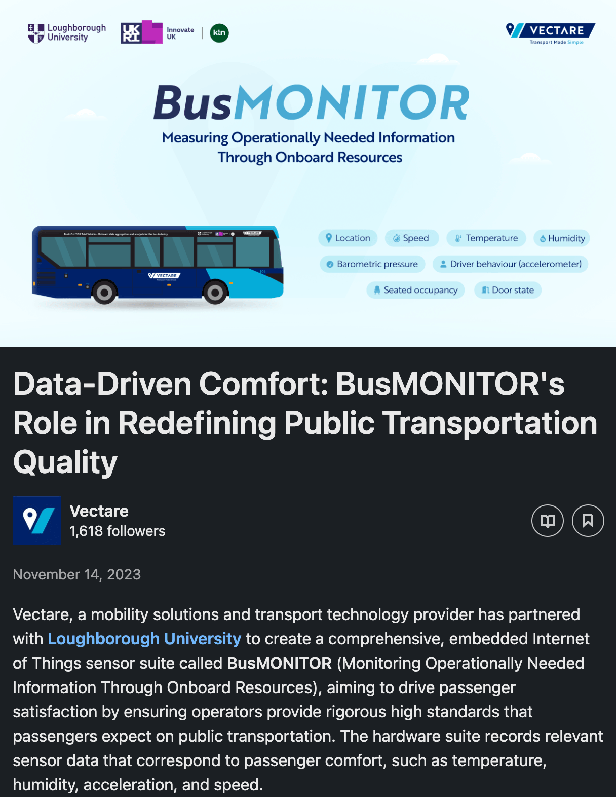 Created an embedded IoT system from scratch to gather and predict transportation environment data.